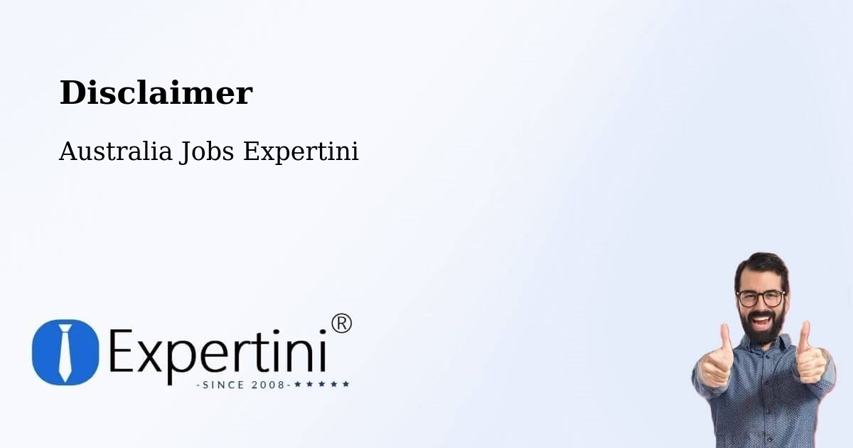Disclaimer – Bilinga - Australia Jobs Expertini
